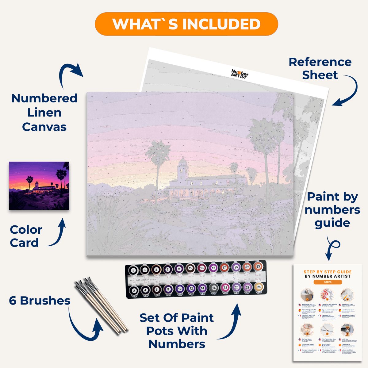 Hotel California - Number Artist Paint by Numbers Kits