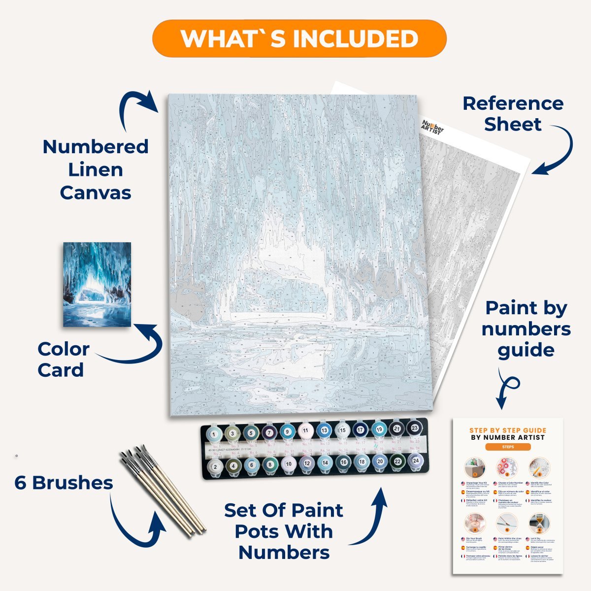 Ice Lair - Number Artist Diamond Painting Kits