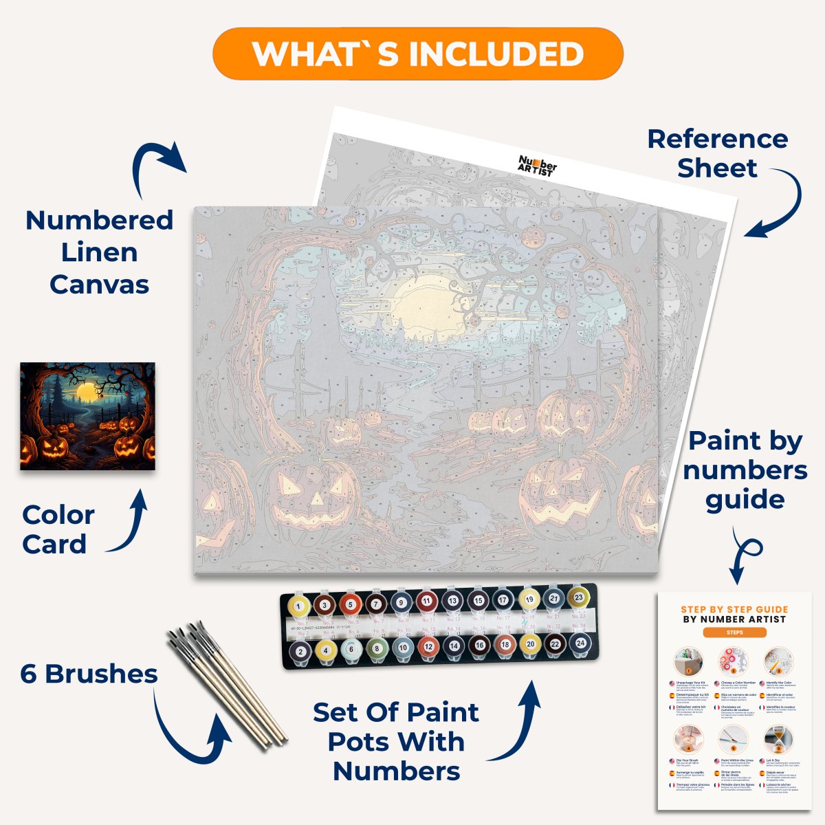 Jack o' Family - Number Artist Paint By Numbers Kits