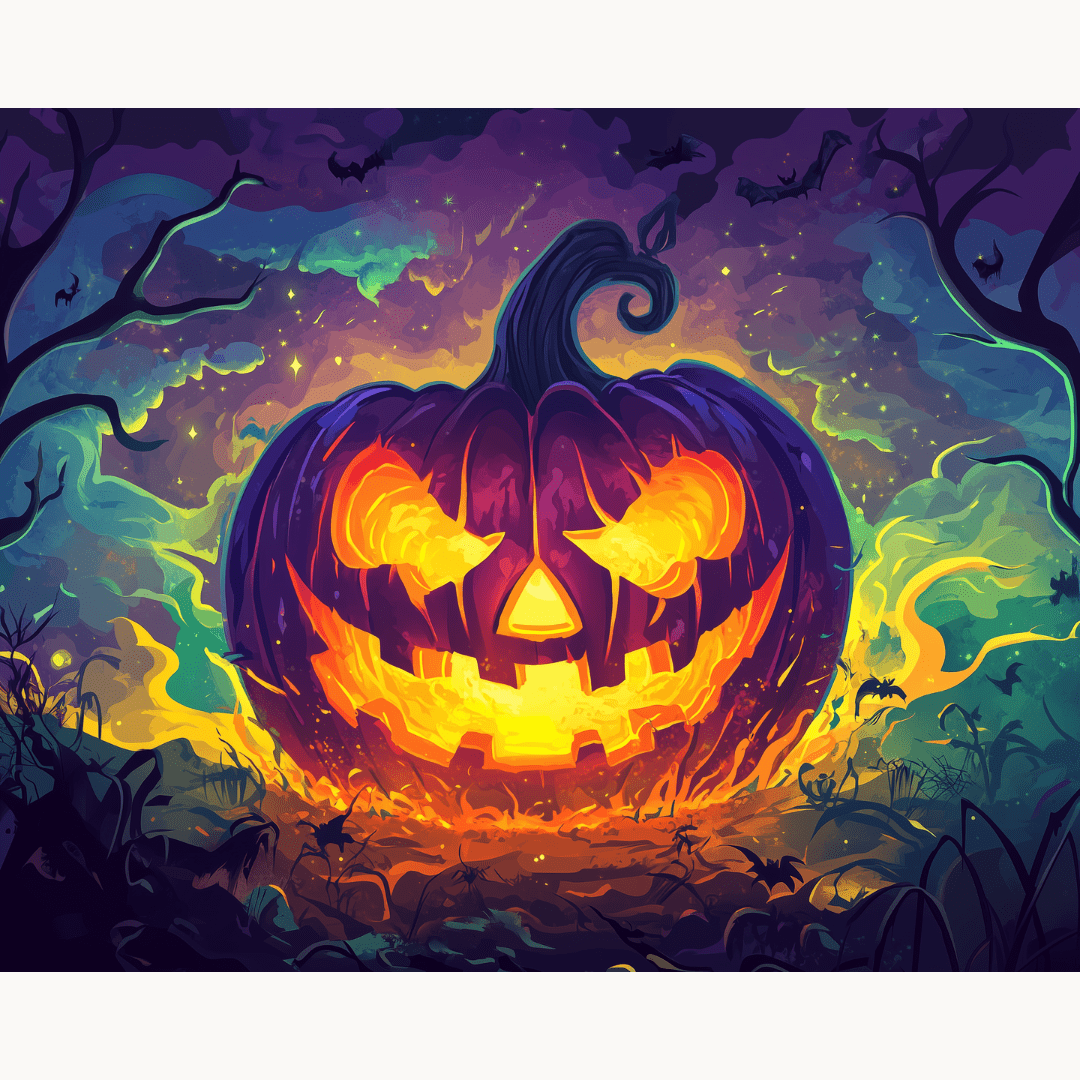 Jack o' Lantern - Number Artist Diamond Painting Kits