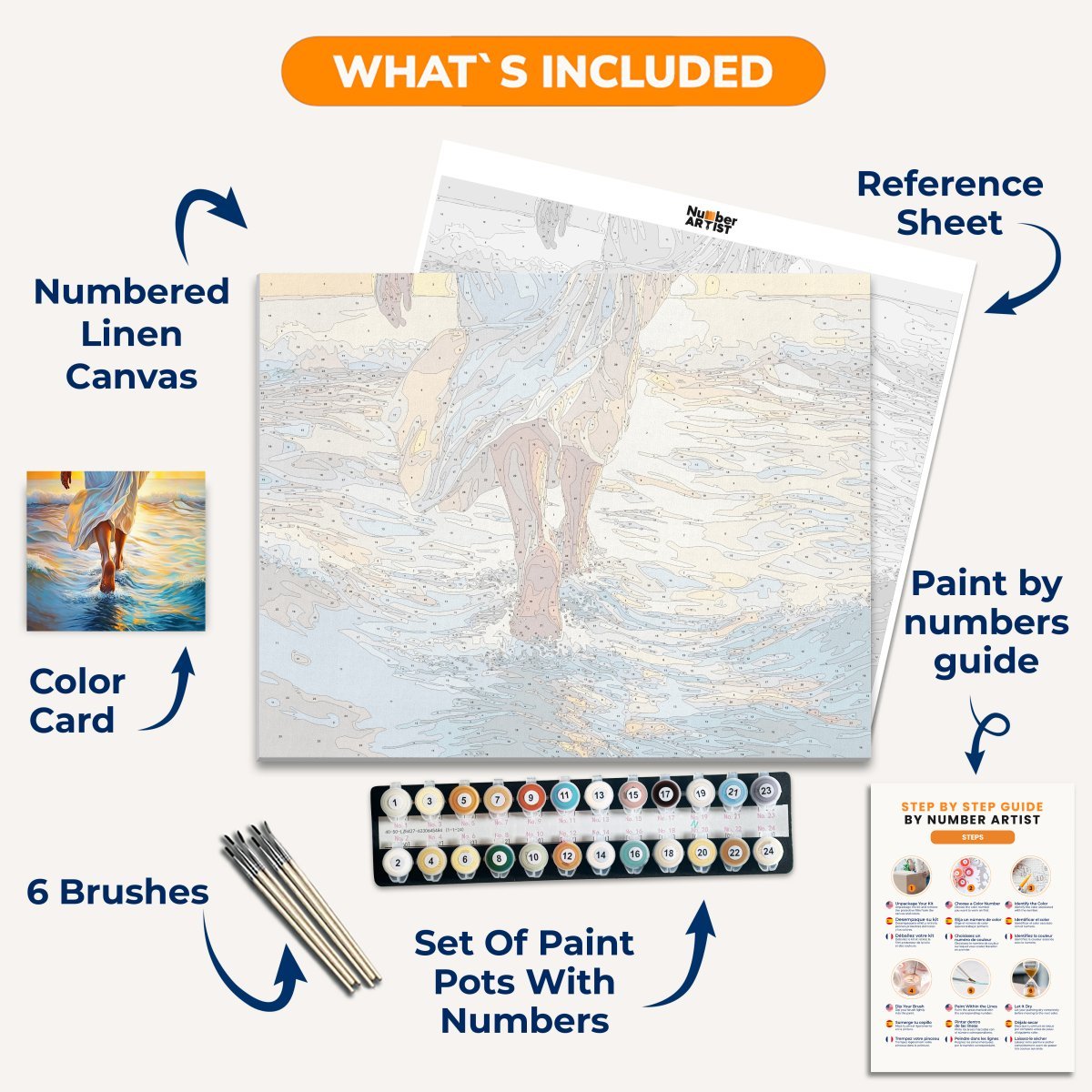 Jesus Walks - Number Artist Diamond Painting Kits