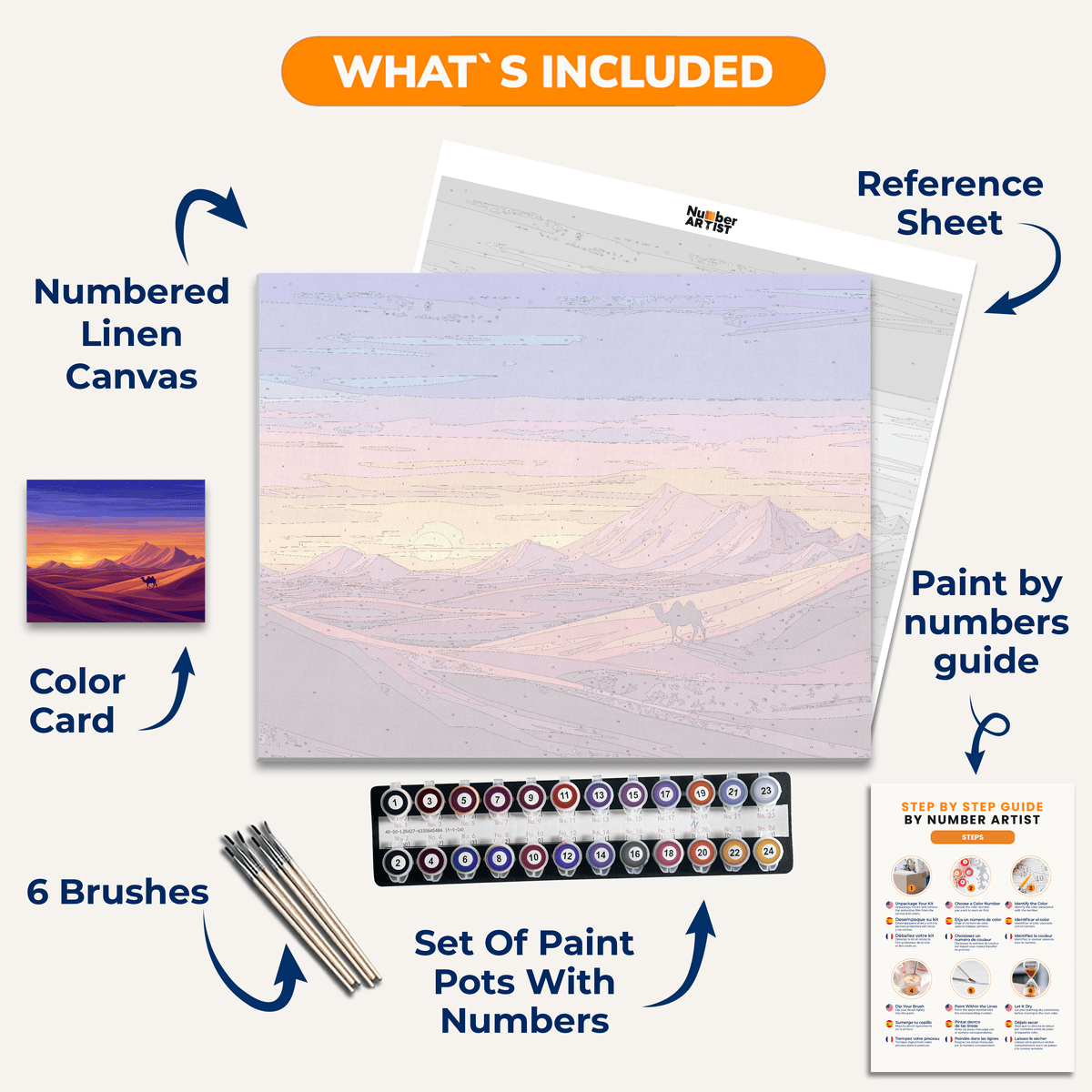Kashmir - Number Artist Paint by Numbers Kits