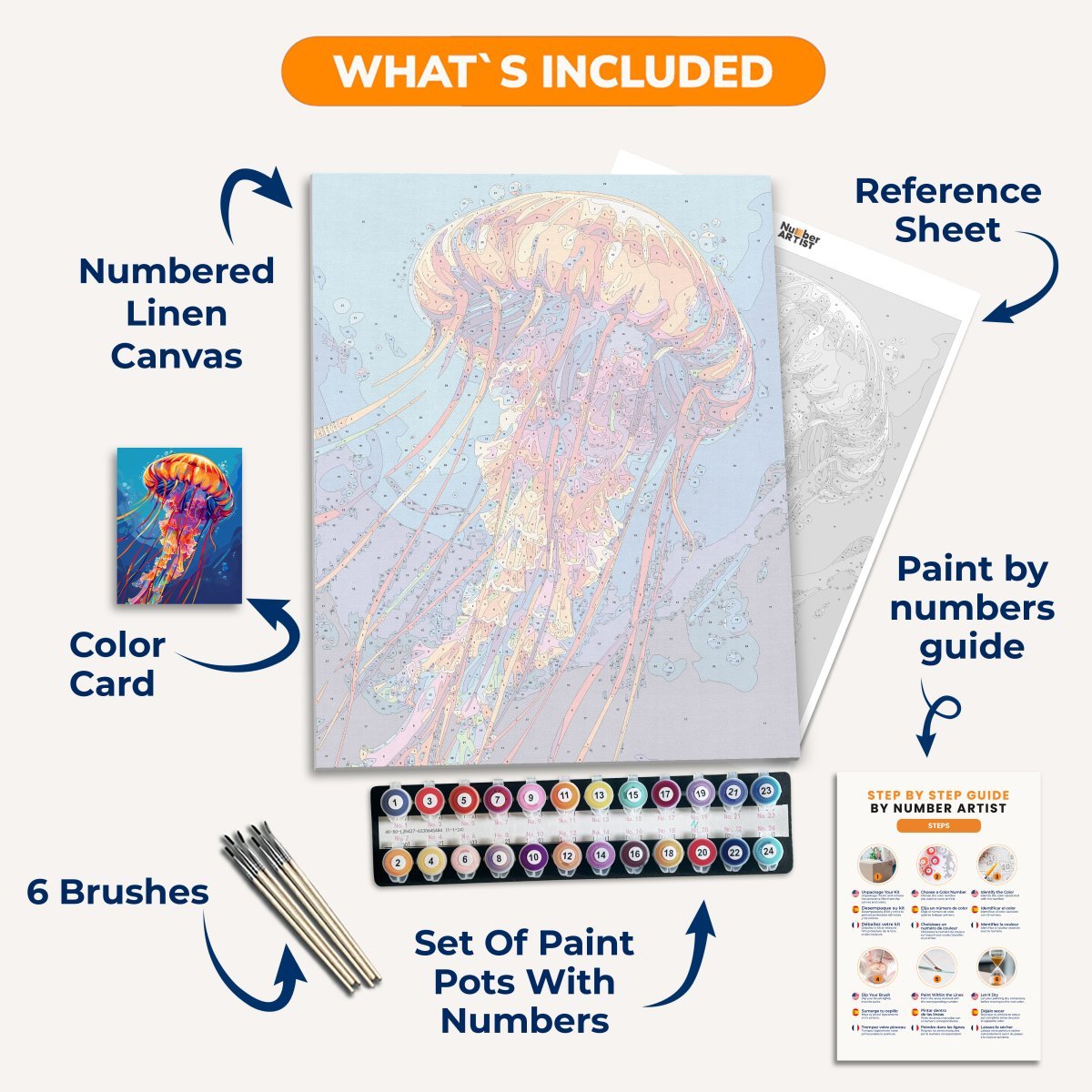 King of Jellyfish - Number Artist Diamond Painting Kits