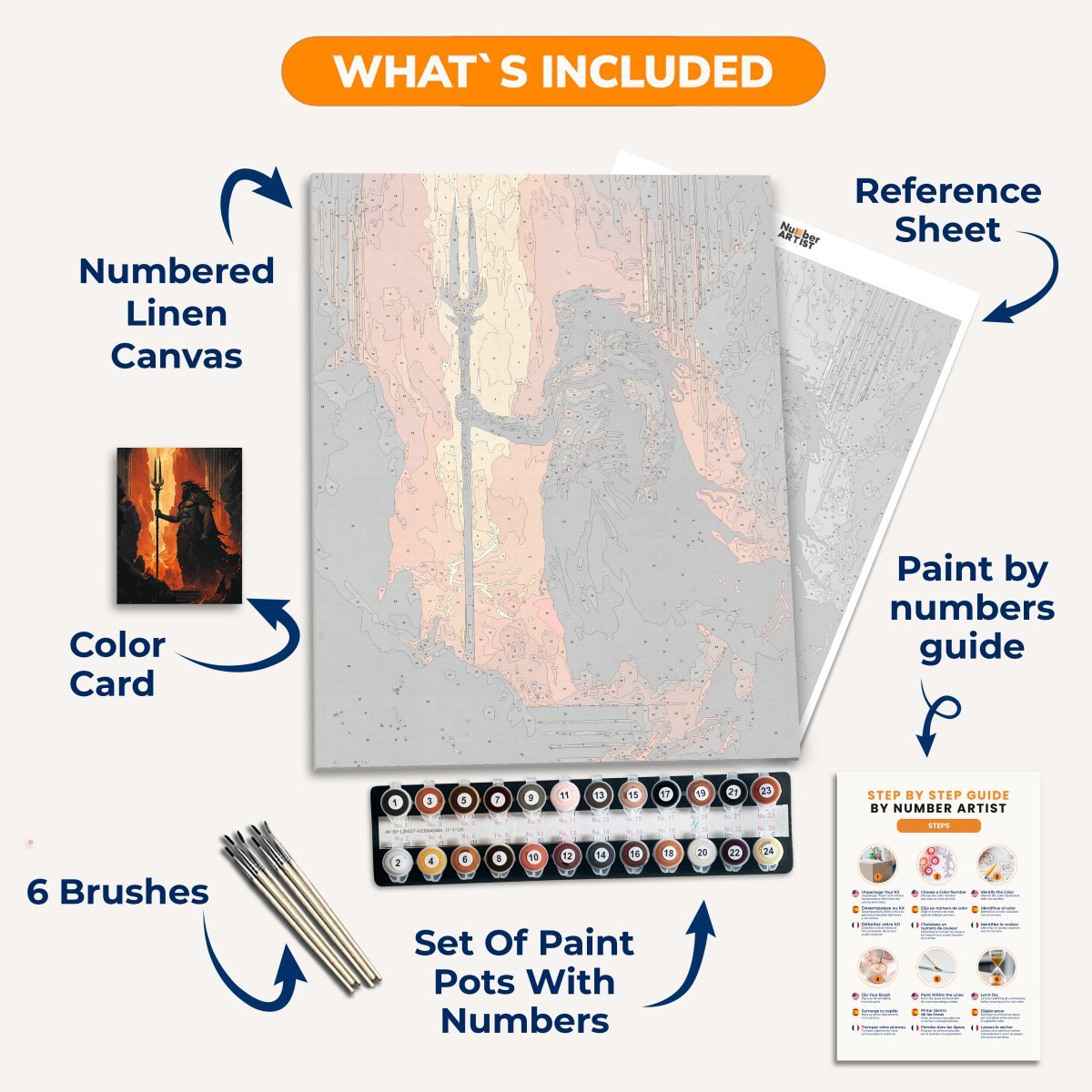 King of the Underworld - Number Artist Diamond Painting Kits