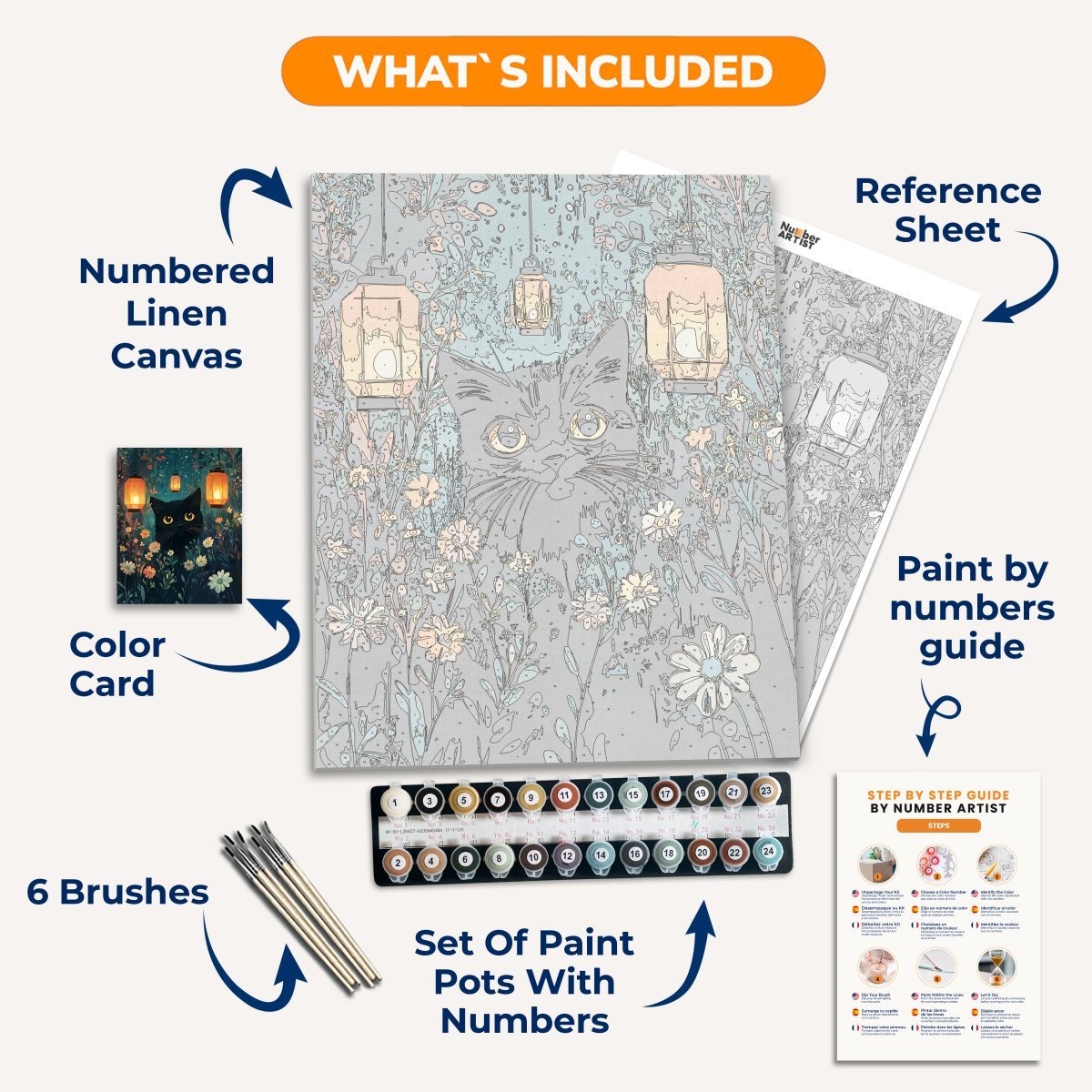 Kitty Lights - Number Artist Diamond Painting Kits