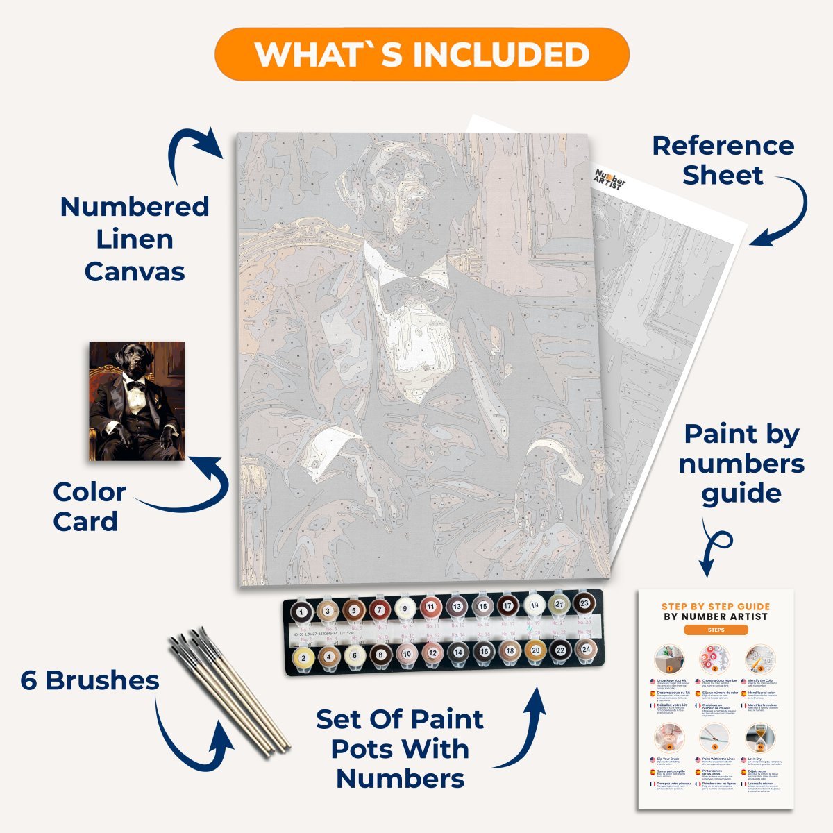 Labrador of Class - Number Artist Diamond Painting Kits