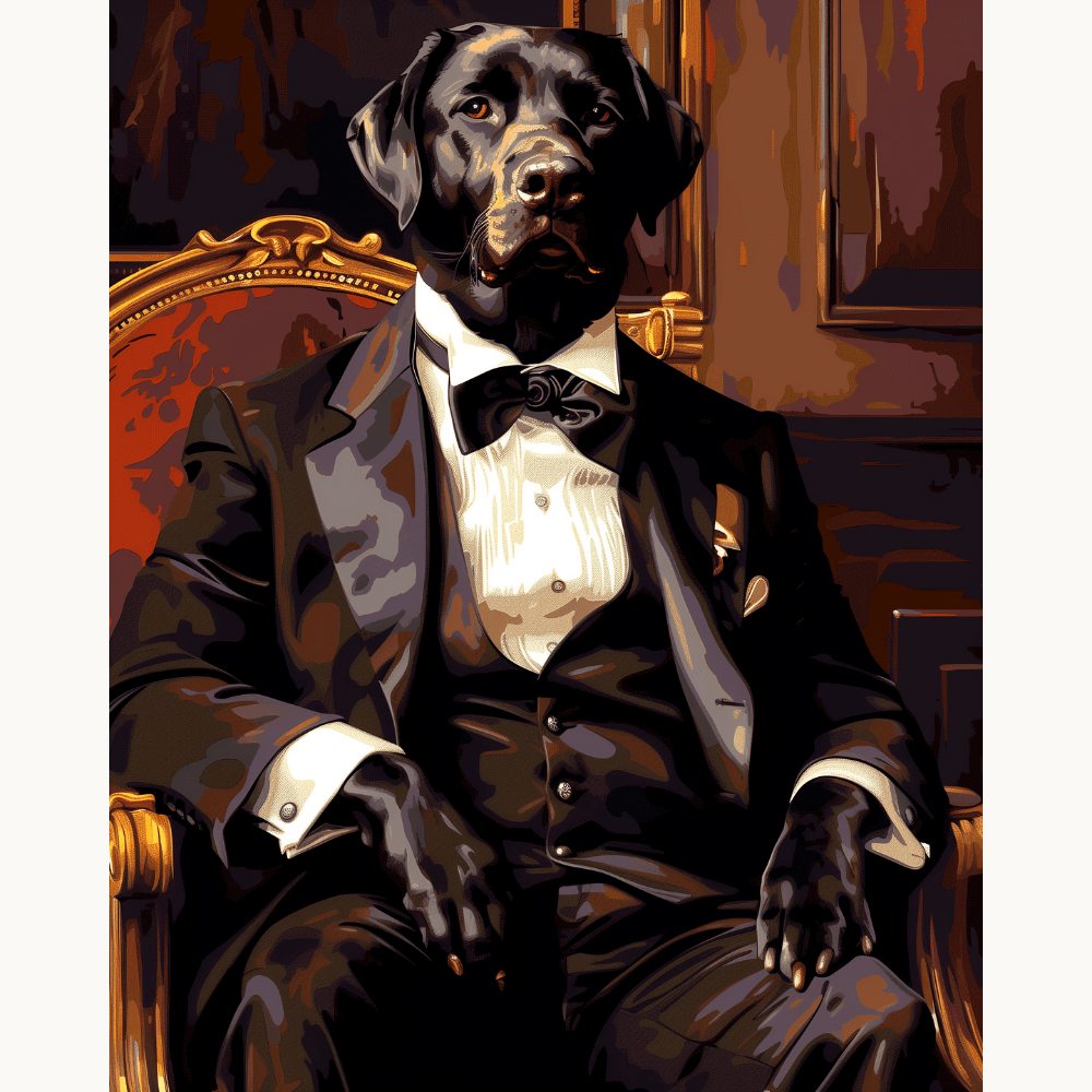 Labrador of Class - Number Artist Diamond Painting Kits