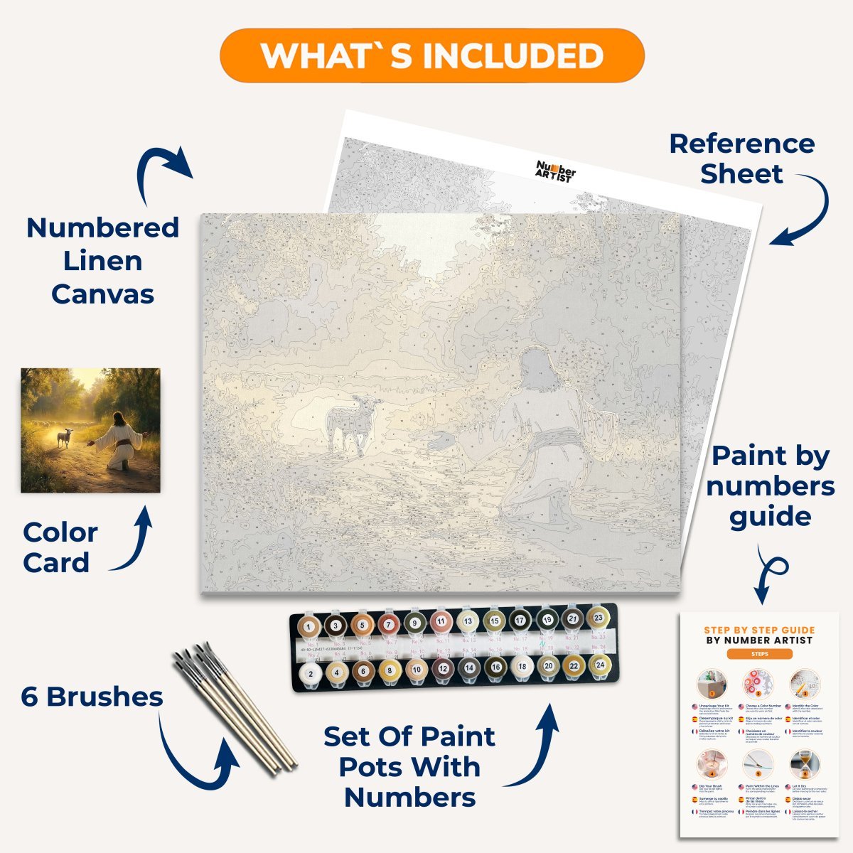 Lamb's Welcome - Number Artist Diamond Painting Kits