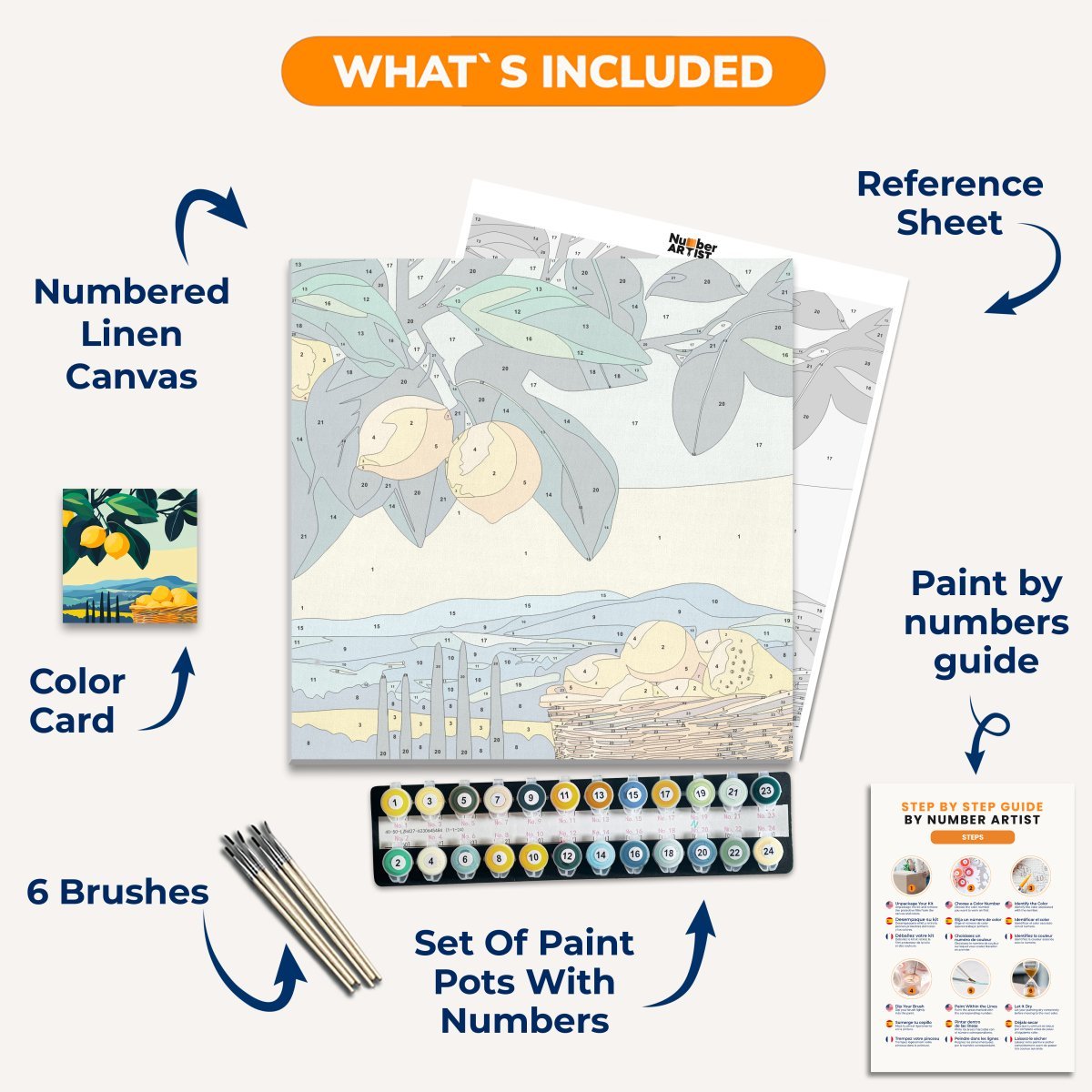Lemon View - Number Artist Diamond Painting Kits