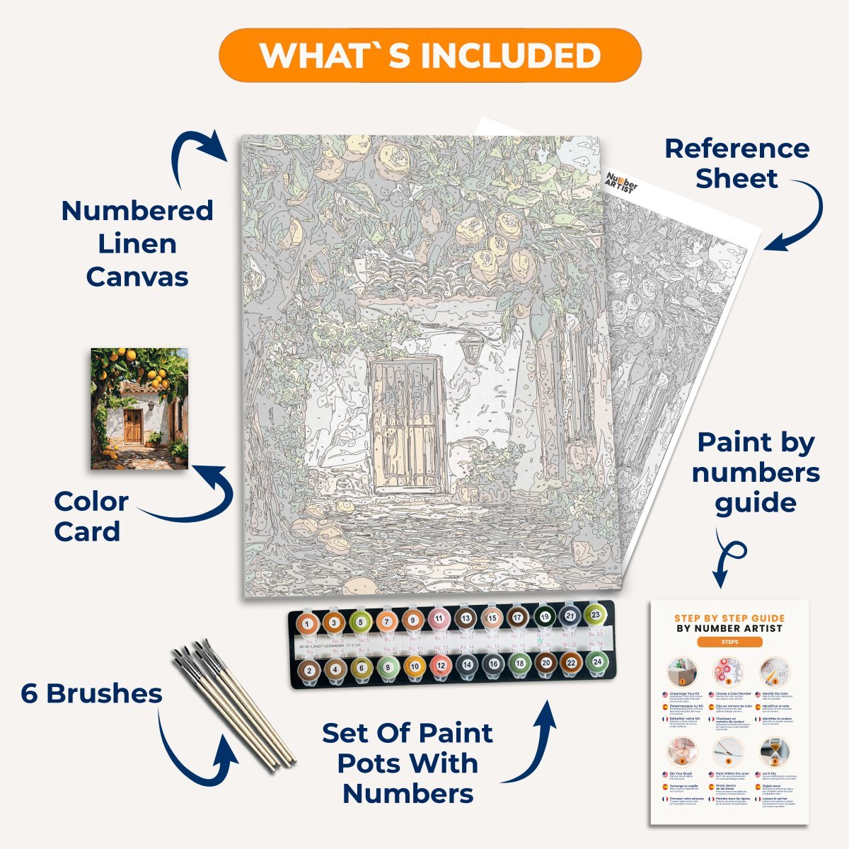 Lemon Yard - Number Artist Diamond Painting Kits