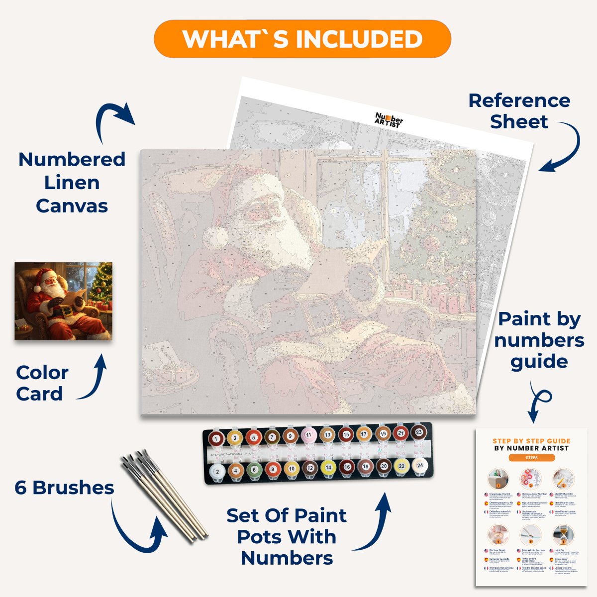 Letter to Santa - Number Artist Paint By Numbers Kits