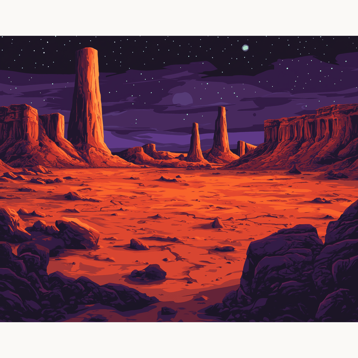 Life on Mars - Number Artist Paint by Numbers Kits
