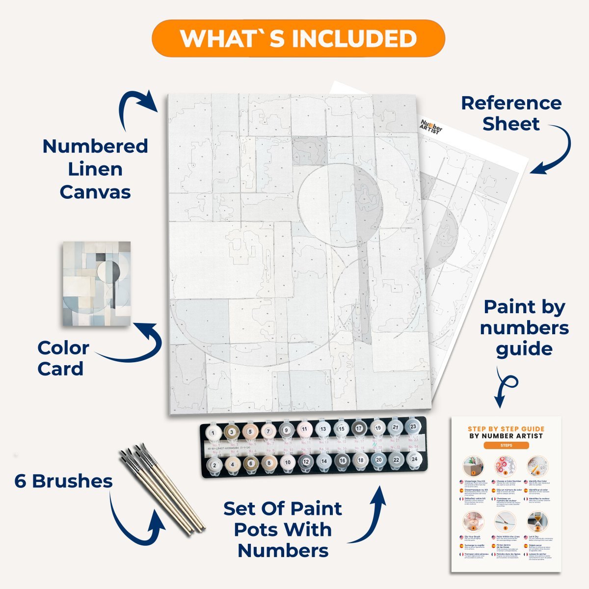 Light Geometric - Number Artist Diamond Painting Kits