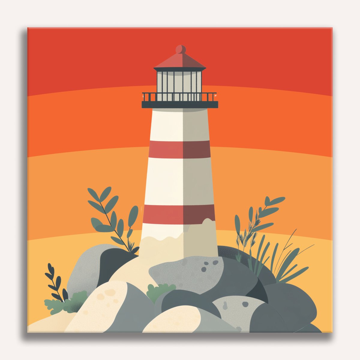 Lighthouse Sunset - Number Artist Diamond Painting Kits