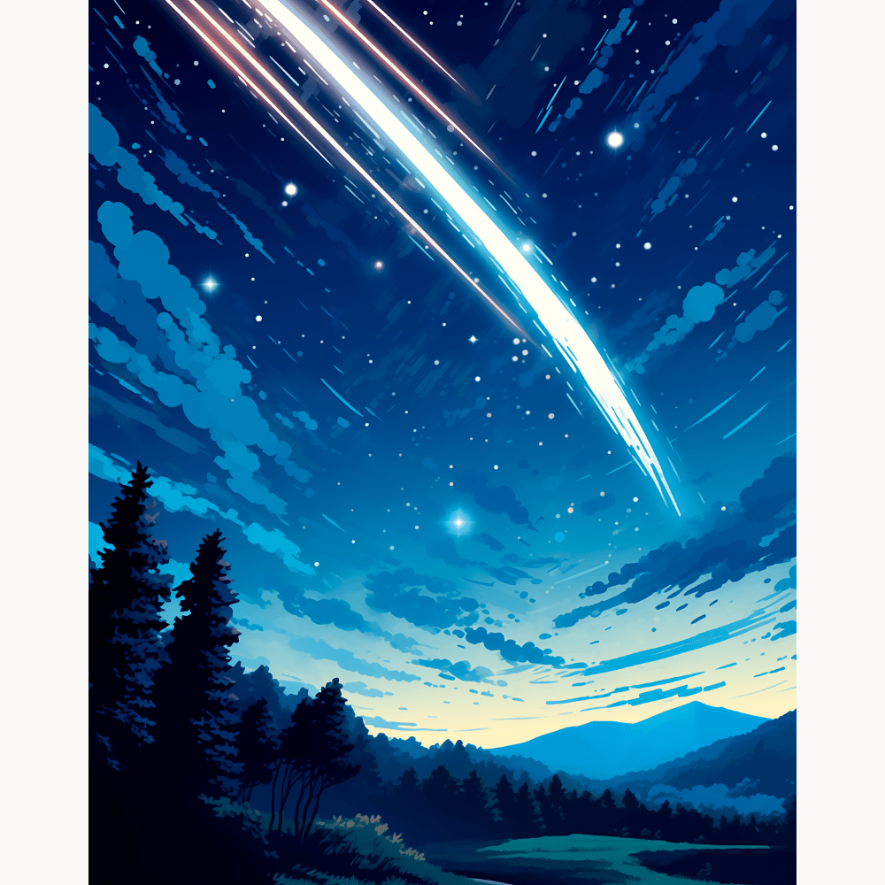 Lightspeed Comet - Number Artist Diamond Painting Kits