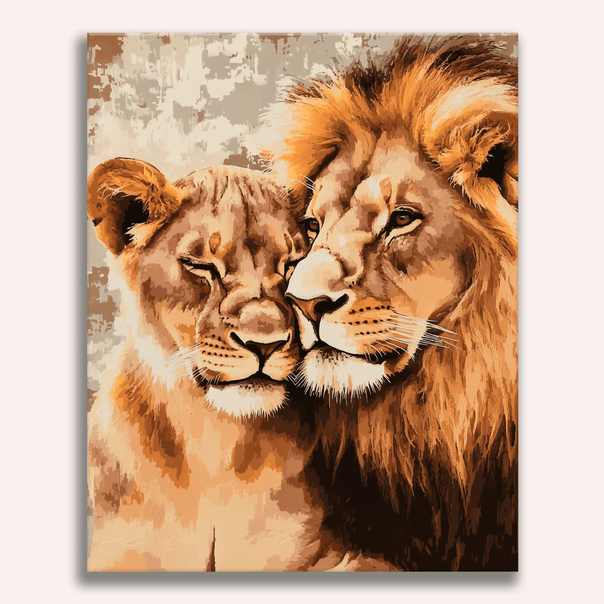Lion & Lioness - Number Artist Diamond Painting Kits