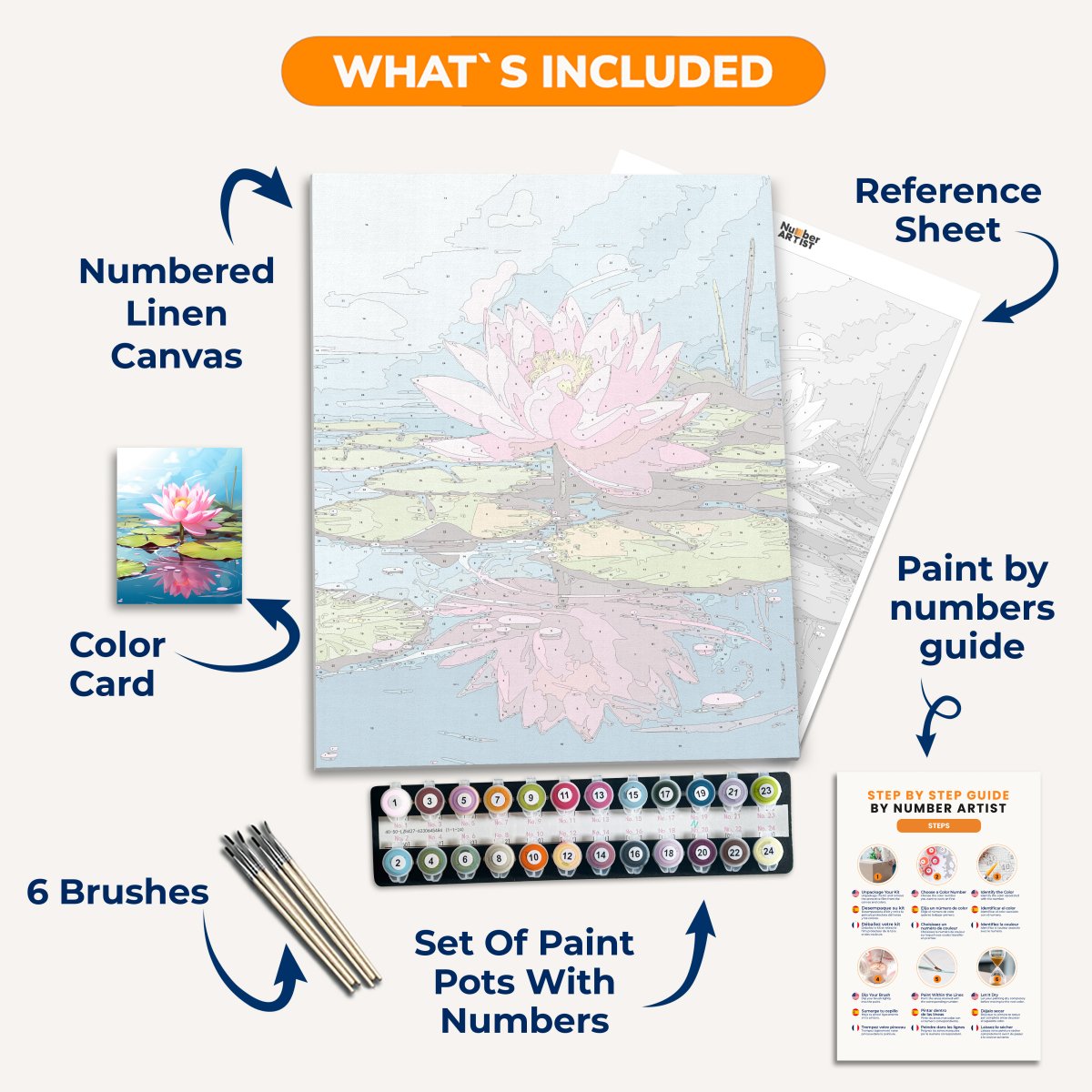 Lone Lily - Number Artist Paint By Numbers Kits