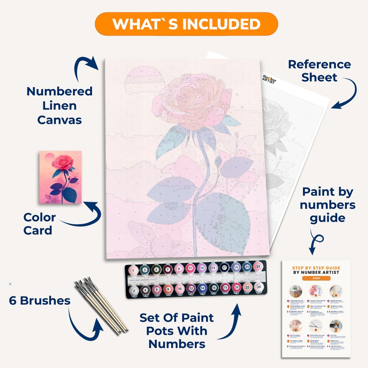 Lonely Rose - Number Artist Diamond Painting Kits