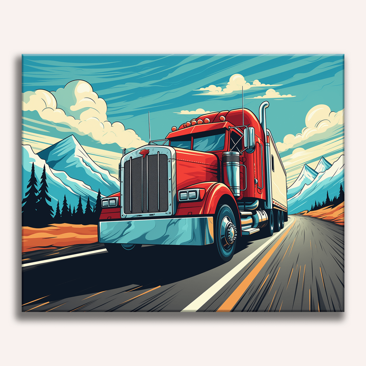 Long Road - Number Artist Diamond Painting Kits