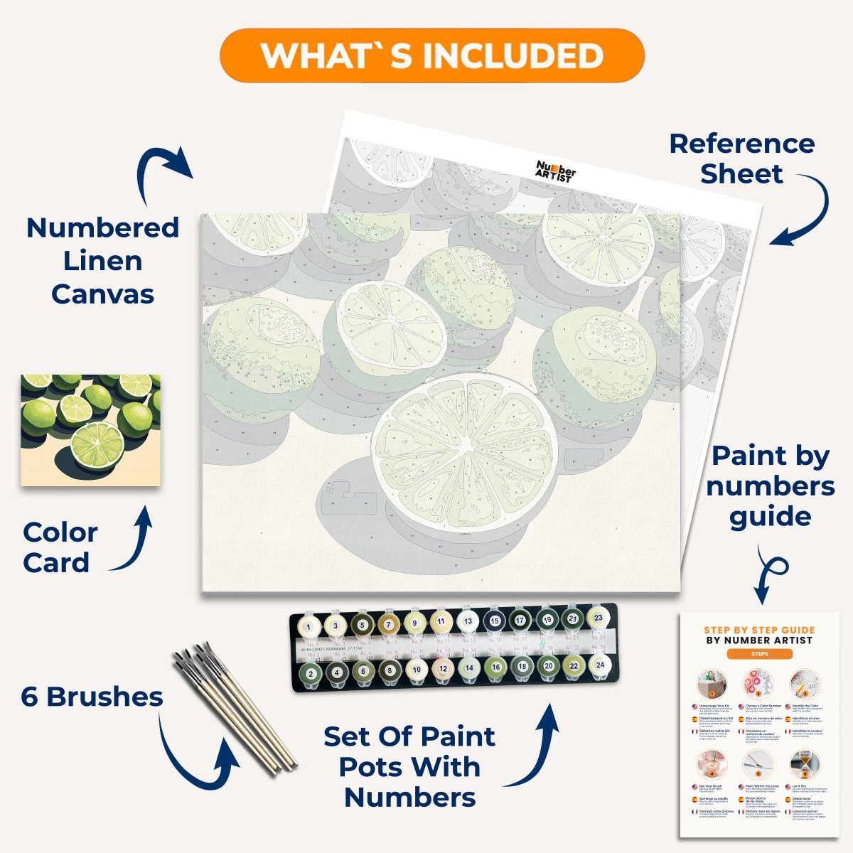 Lots of Lime - Number Artist Diamond Painting Kits