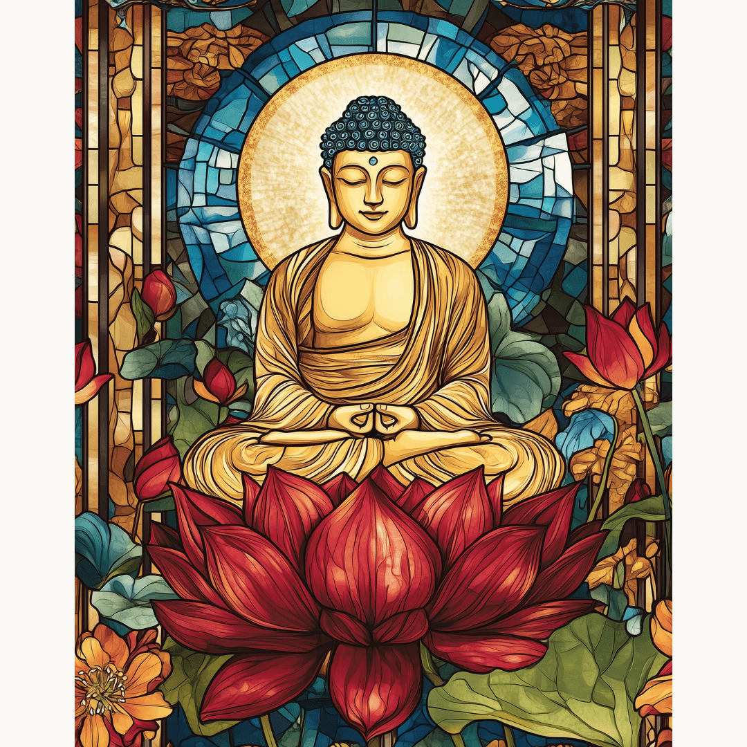 Lotus Enlightenment - Number Artist Diamond Painting Kits
