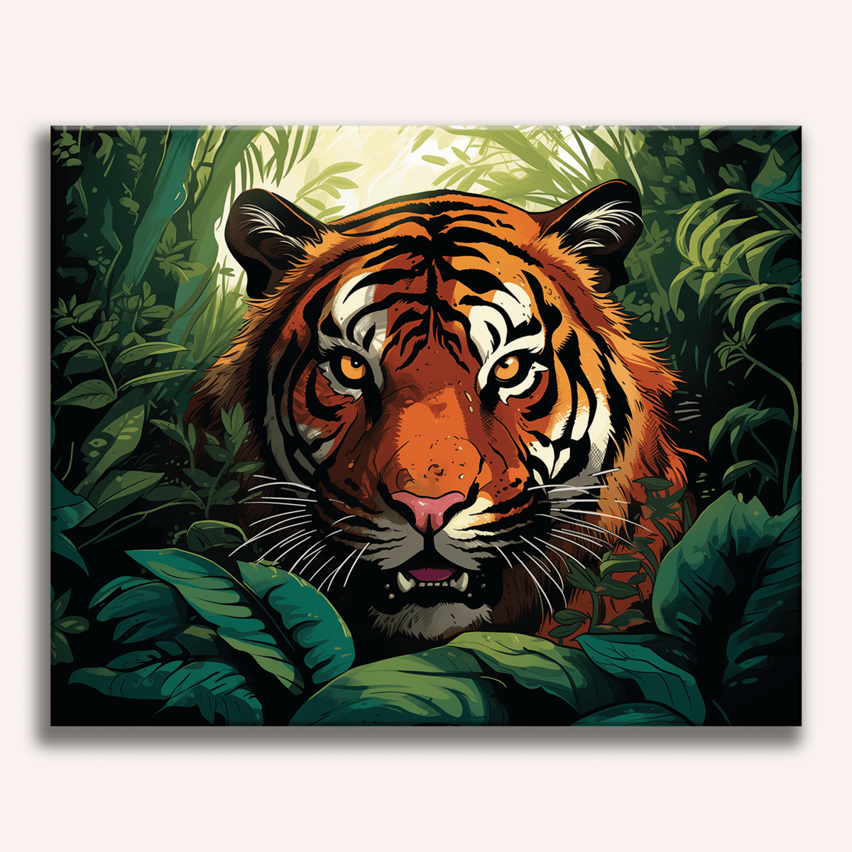 Lurking Tiger - Number Artist Diamond Painting Kits