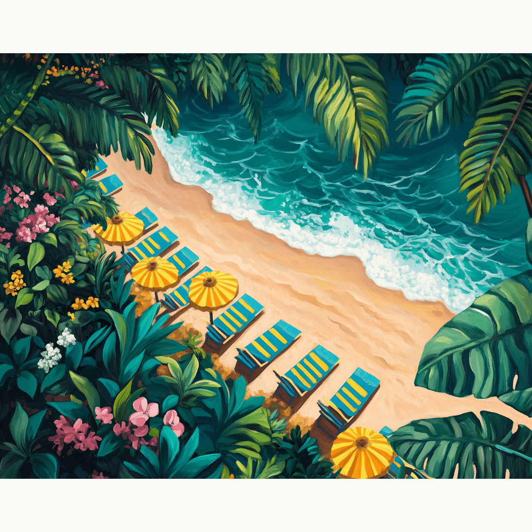 Lush Beach - Number Artist Diamond Painting Kits