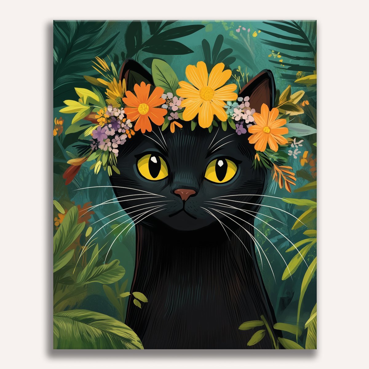Lush Kitten Crown - Number Artist Diamond Painting Kits