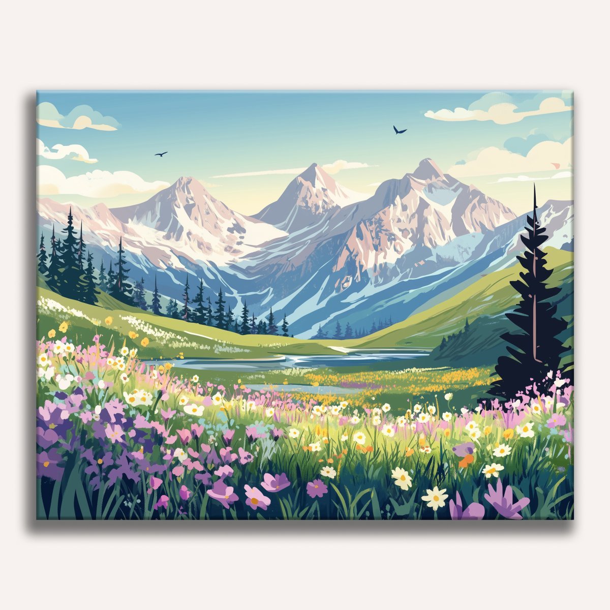 Lush Landscape - Number Artist Diamond Painting Kits