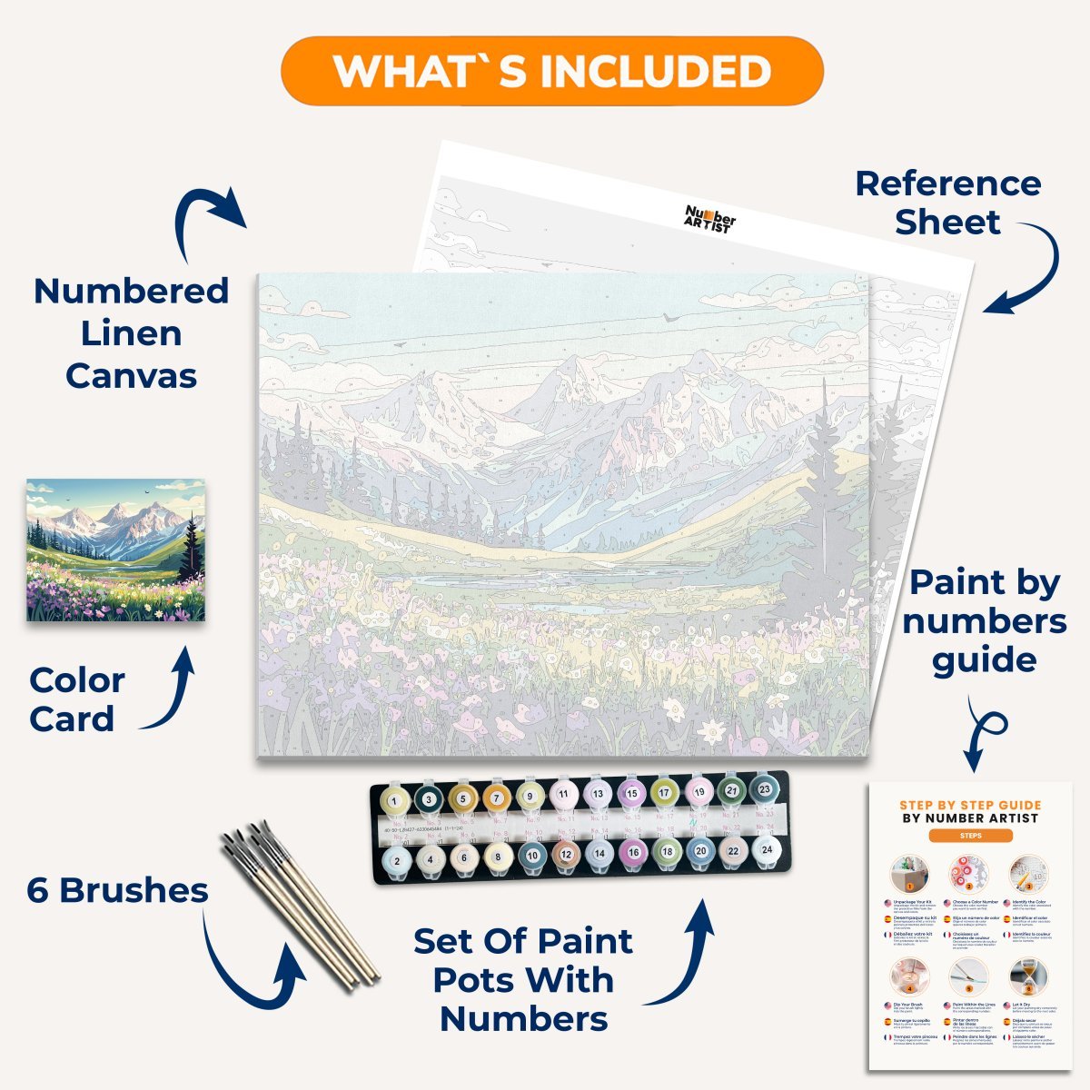 Lush Landscape - Number Artist Diamond Painting Kits