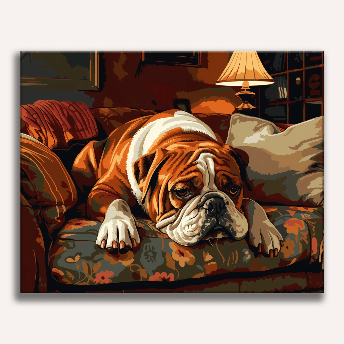 Bulldog relajado