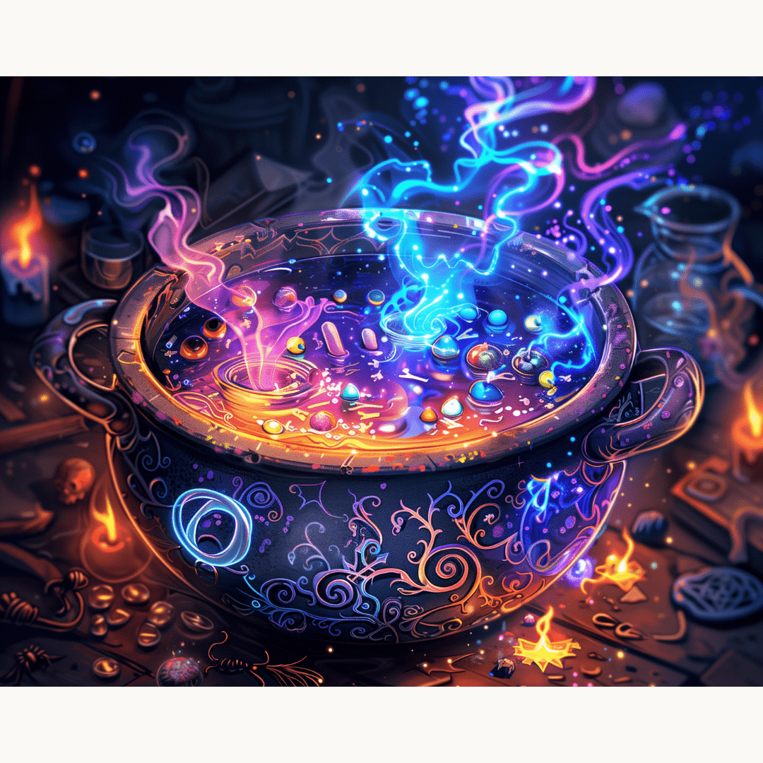 Magical - Cauldron - Number Artist Diamond Painting Kits