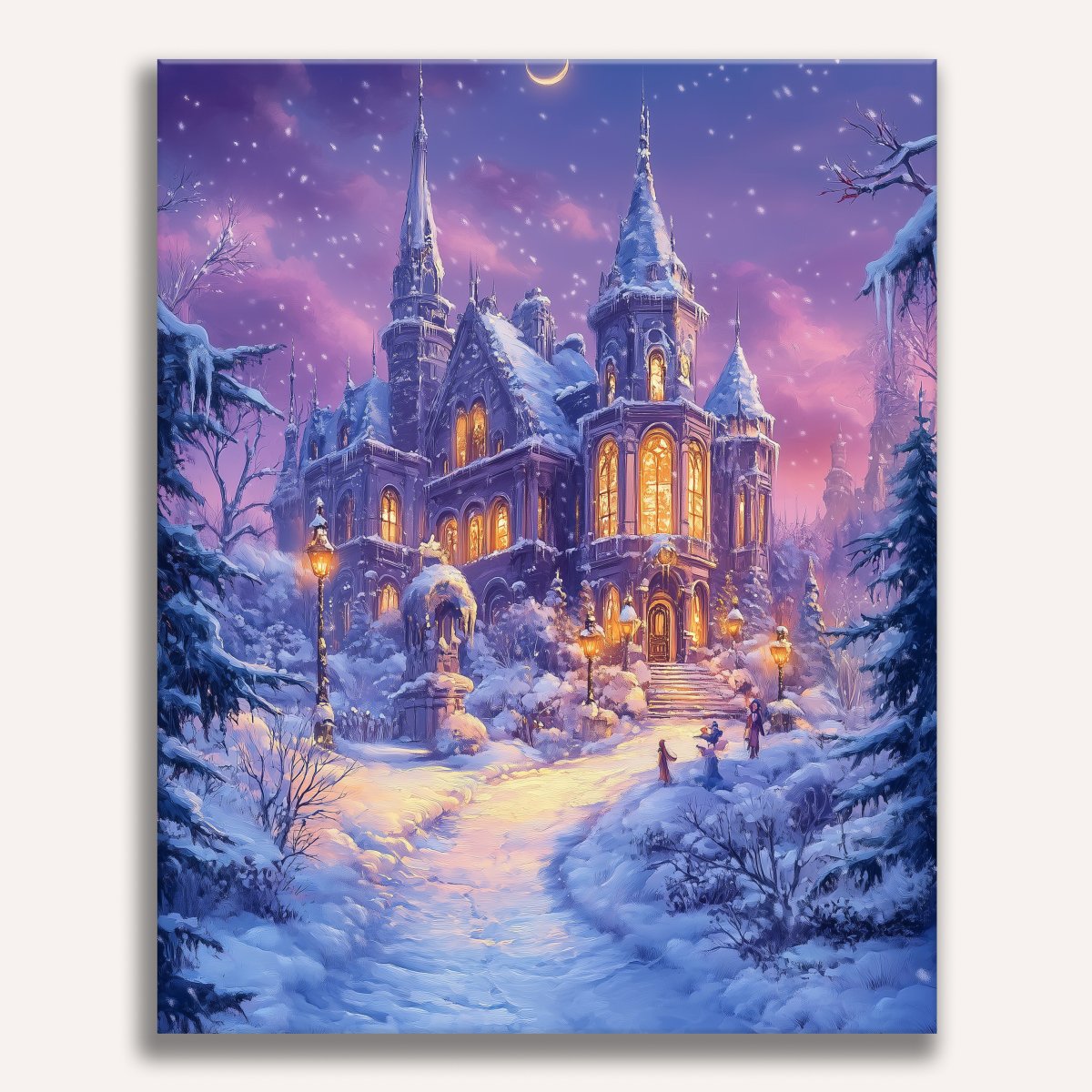 Magical Winter Castle - Number Artist Paint By Numbers Kits