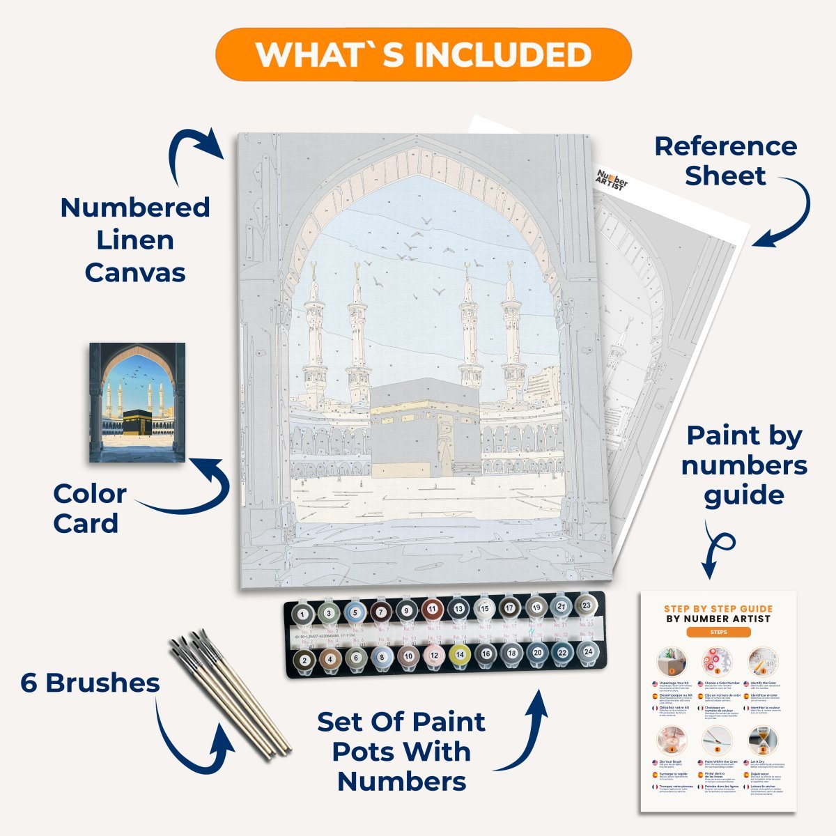 Magnificent Kaaba - Number Artist Diamond Painting Kits