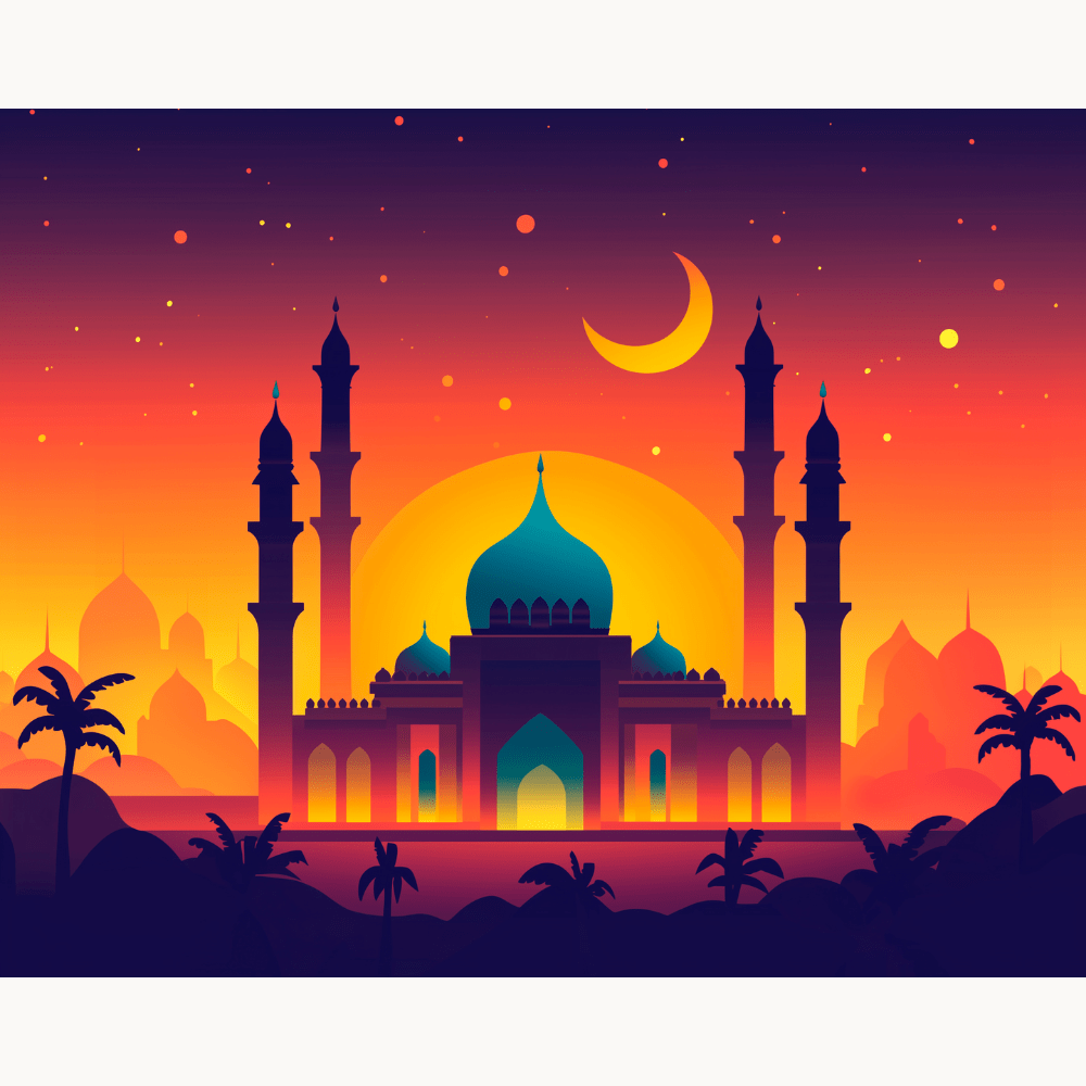 Magnificent Mosque - Number Artist Diamond Painting Kits