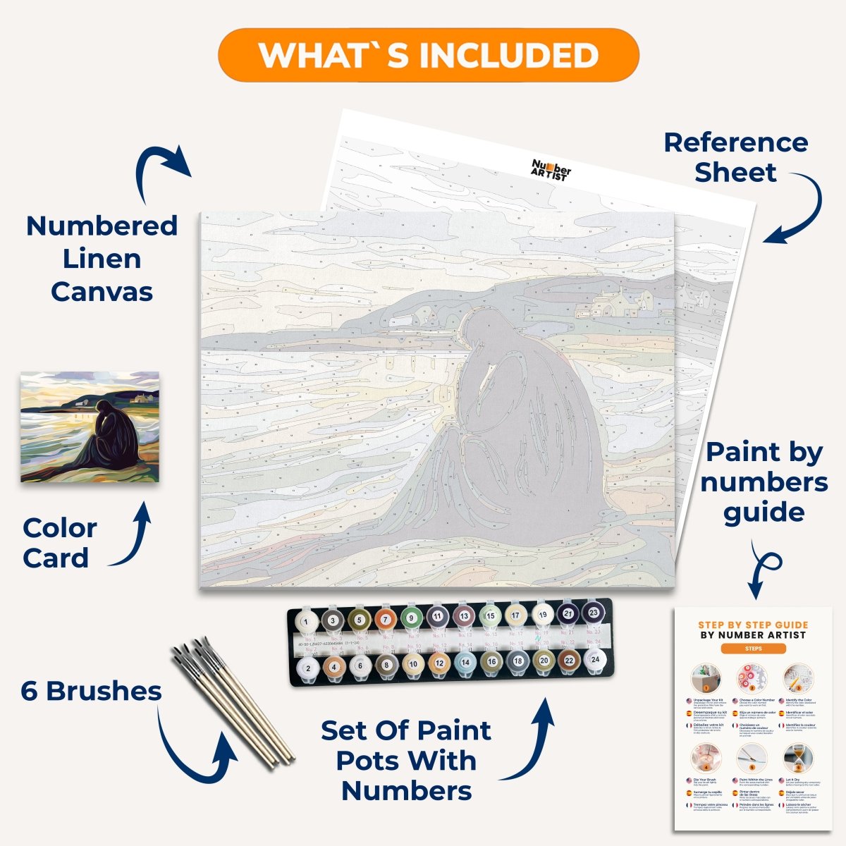 Melancholy - Number Artist Diamond Painting Kits