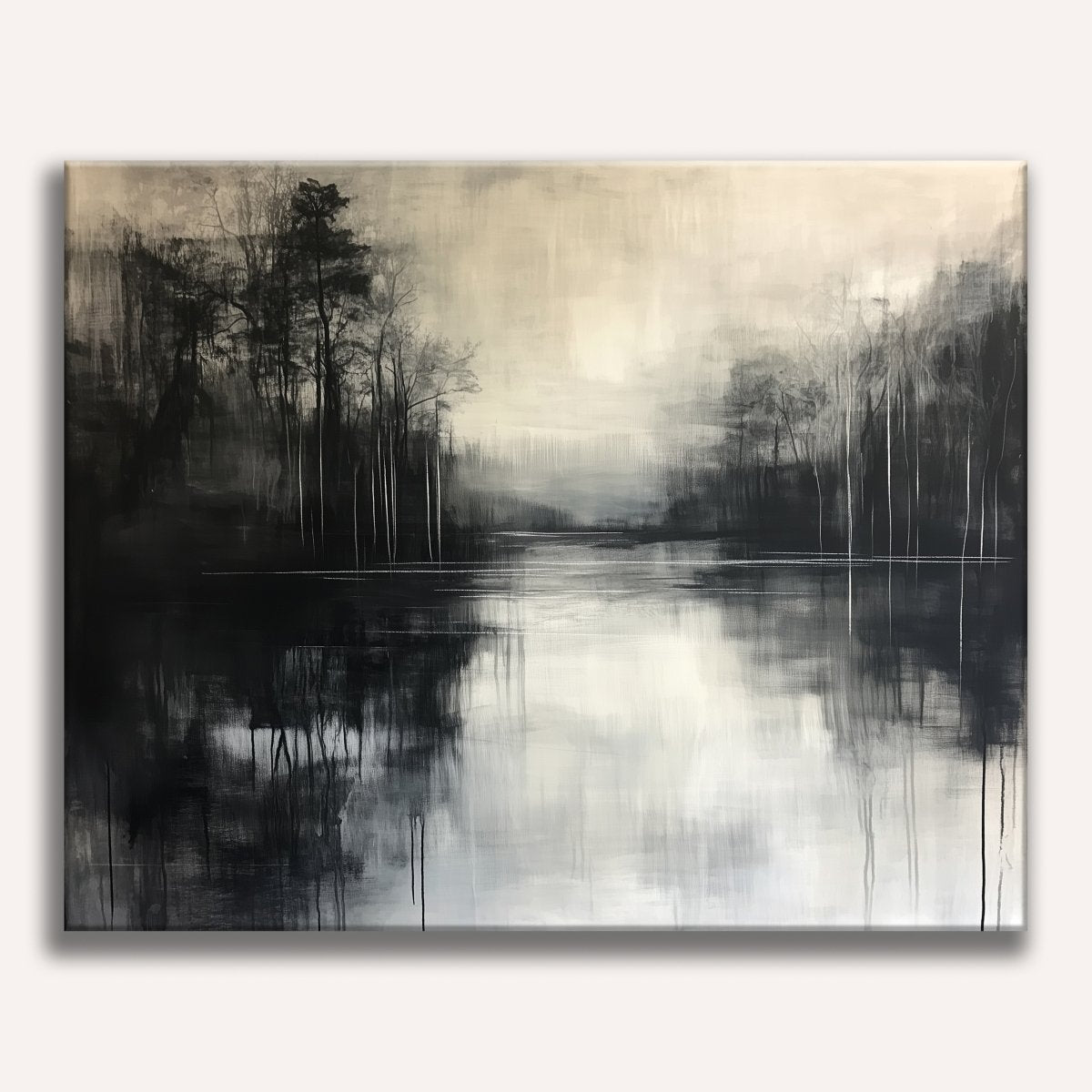 This is a large-scale print featuring an abstract landscape.