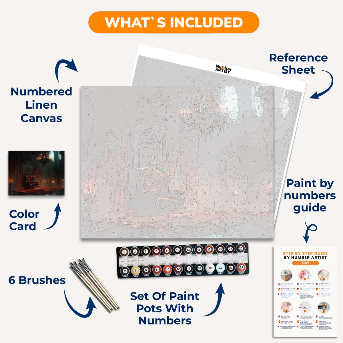 Menacing Chamber - Number Artist Paint By Numbers Kits