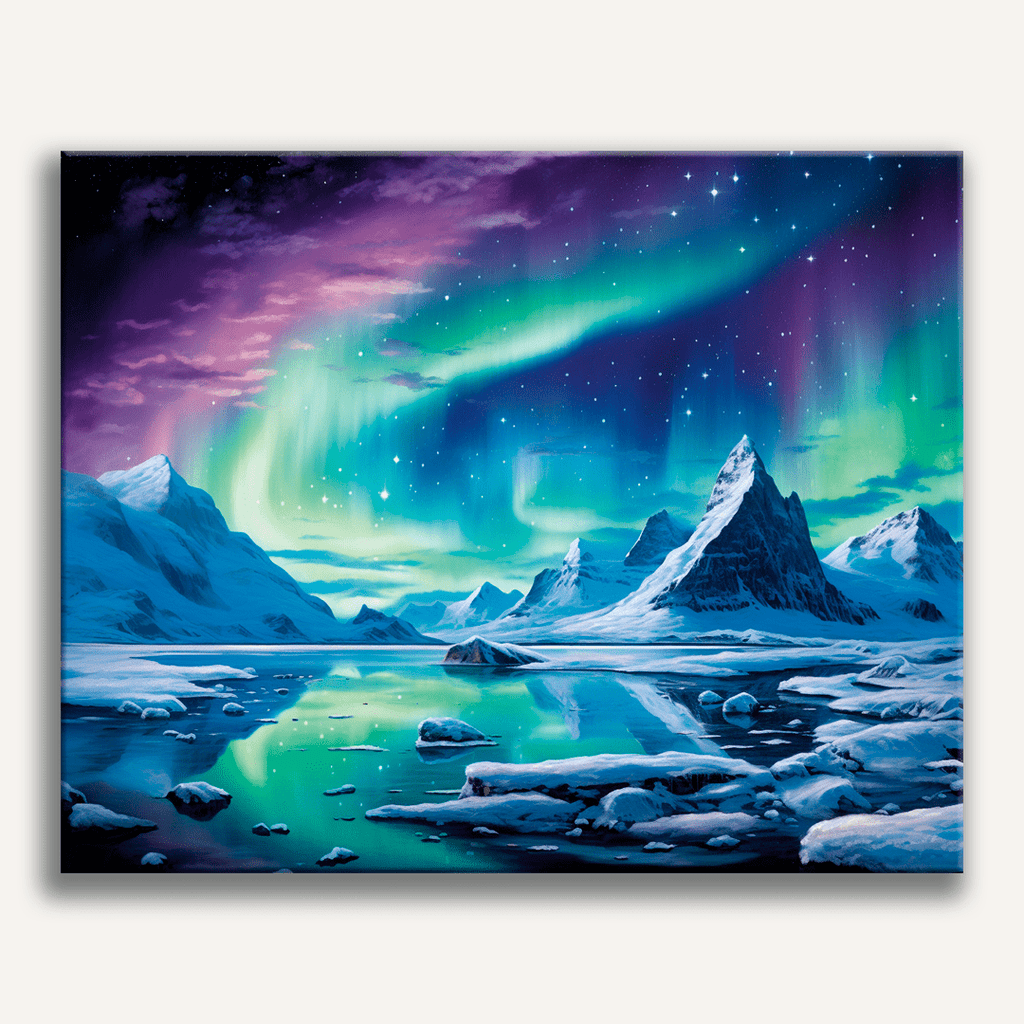 Mesmerizing Aurora Paint by Numbers Kit