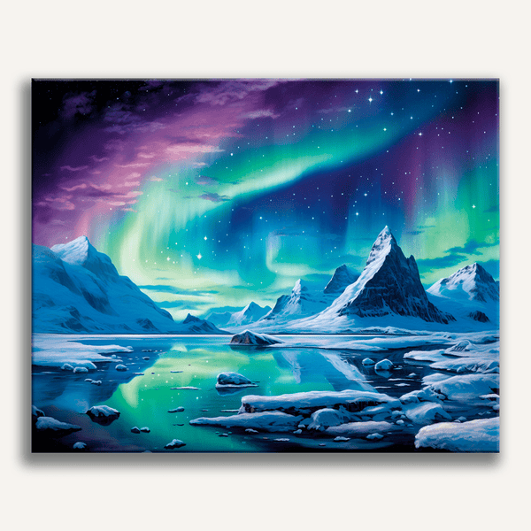 Mesmerizing Aurora Paint by Numbers Kit