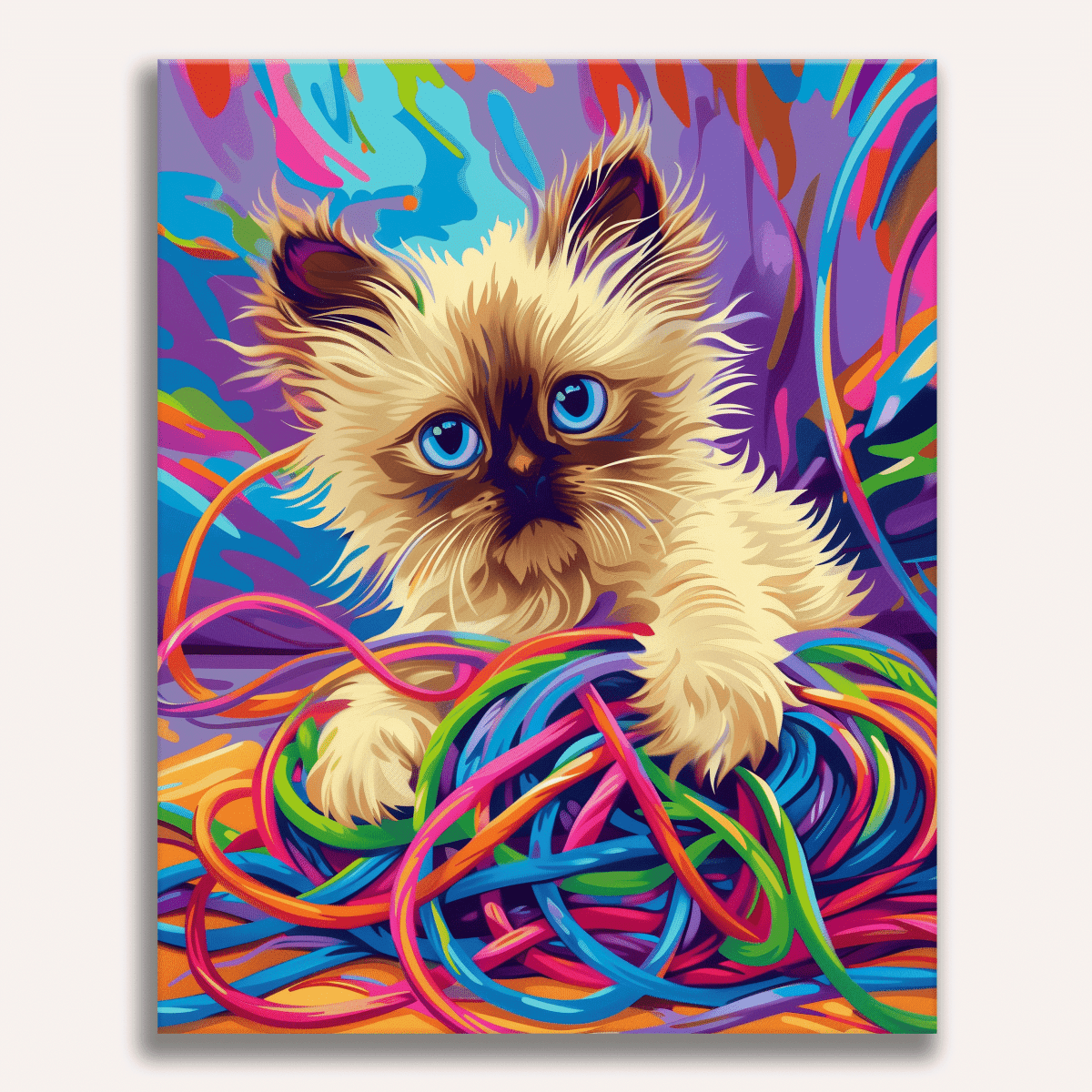 Messy Ragdoll - Number Artist Diamond Painting Kits