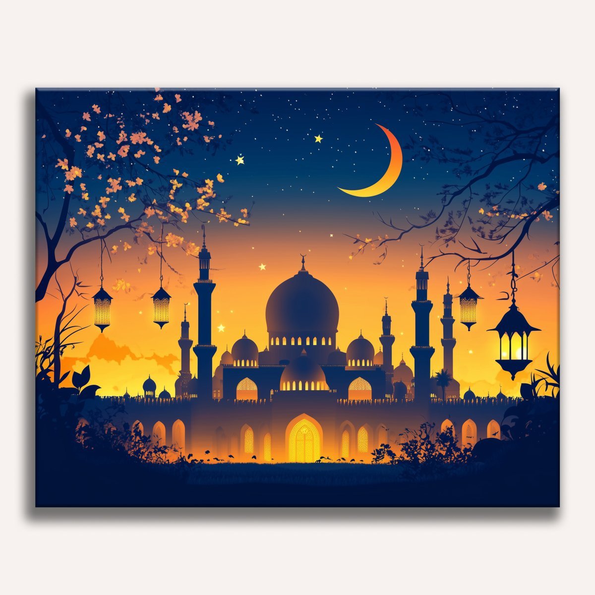 Minaret Skyline - Number Artist Diamond Painting Kits