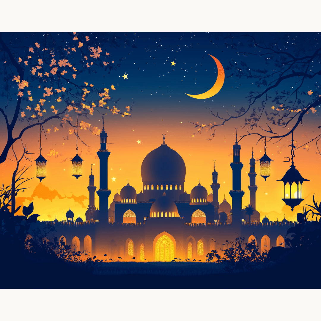 Minaret Skyline - Number Artist Diamond Painting Kits