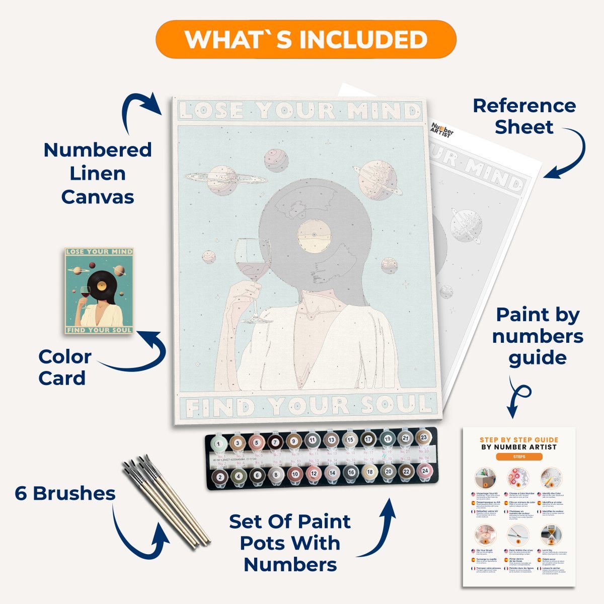 Mind & Soul - Number Artist Diamond Painting Kits