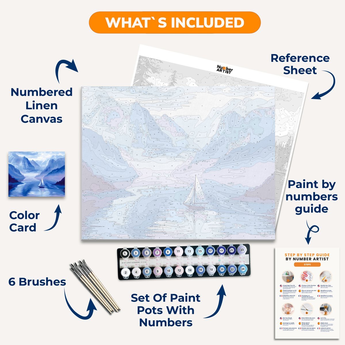 Mist Mountain Sailor - Number Artist Diamond Painting Kits