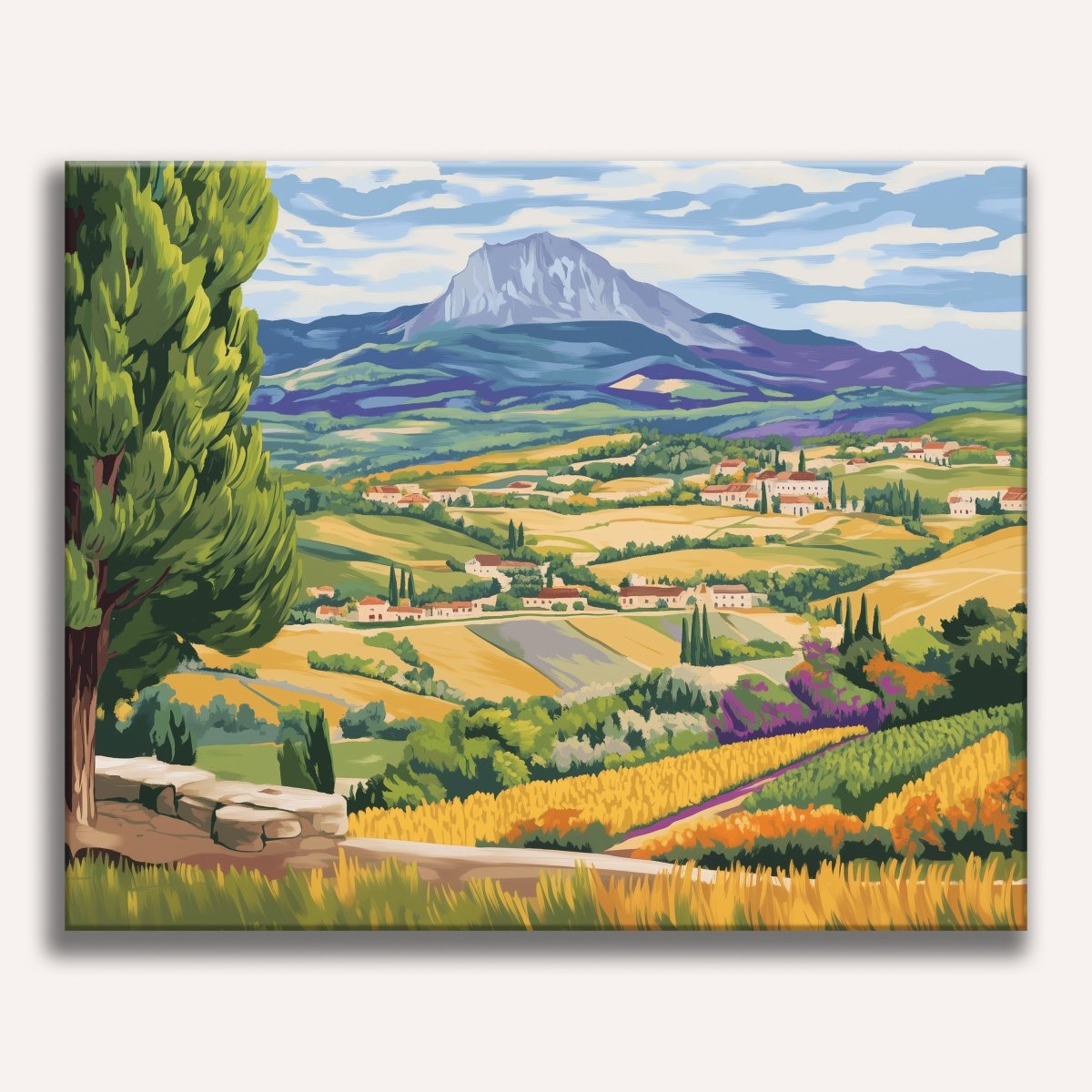 Mont Sainte Victoire - Number Artist Diamond Painting Kits