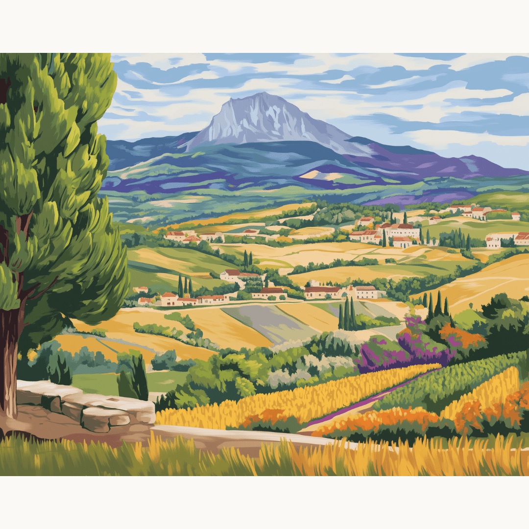 Mont Sainte Victoire - Number Artist Diamond Painting Kits