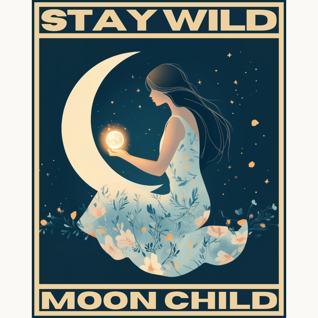 Moon Child - Number Artist Diamond Painting Kits