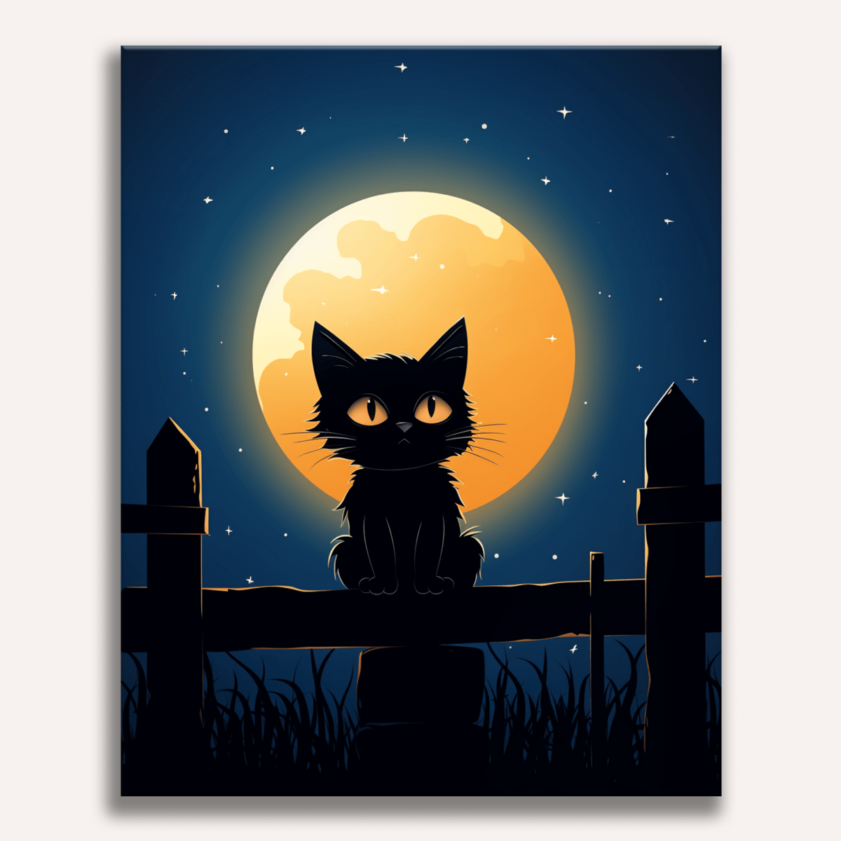 Moonlight Kitty - Number Artist Diamond Painting Kits