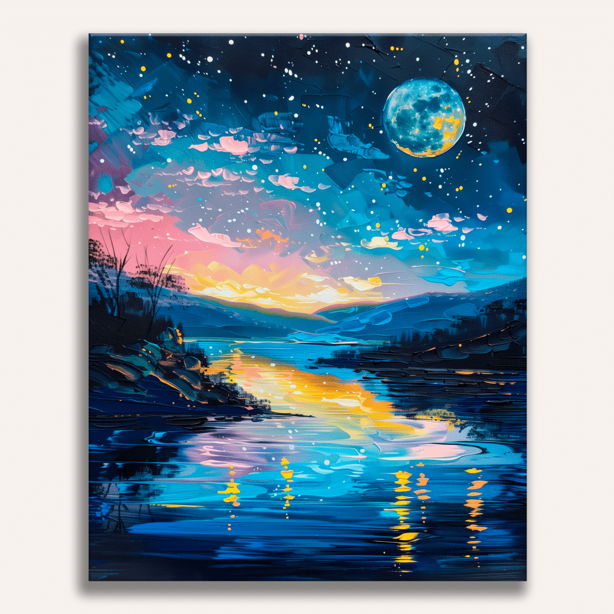 Moonlit Waters - Number Artist Diamond Painting Kits